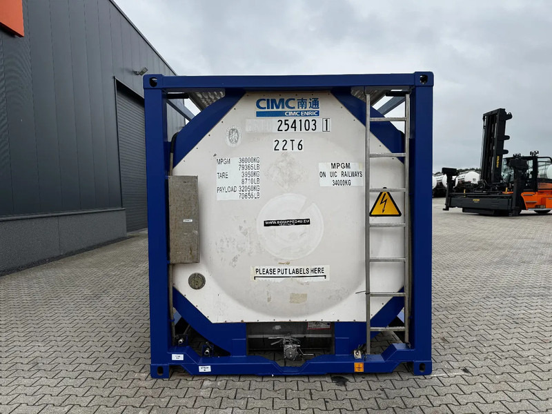 CIMC 20FT ISO, 25.050L / 1-COMP / 3 BAFFELS / T11 / 4 manholes / ADR valid until 04/2027 - Tank kontejner: slika 5 CIMC 20FT ISO, 25.050L / 1-COMP / 3 BAFFELS / T11 / 4 manholes / ADR valid until 04/2027 - Tank kontejner: slika 5