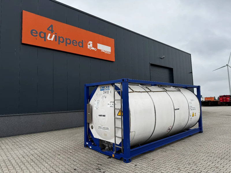 CIMC 20FT ISO, 25.050L / 1-COMP / 3 BAFFELS / T11 / 4 manholes / ADR valid until 04/2027 - Tank kontejner: slika 1 CIMC 20FT ISO, 25.050L / 1-COMP / 3 BAFFELS / T11 / 4 manholes / ADR valid until 04/2027 - Tank kontejner: slika 1