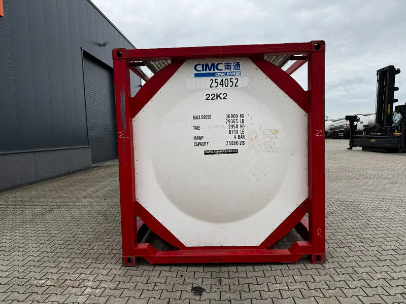 CIMC 20FT ISO, 25.080L / 1-COMP / 3 BAFFELS / T12 / 4 manholes / ADR valid until 02/2027 - Rezervoar za skladištenje: slika 5 CIMC 20FT ISO, 25.080L / 1-COMP / 3 BAFFELS / T12 / 4 manholes / ADR valid until 02/2027 - Rezervoar za skladištenje: slika 5