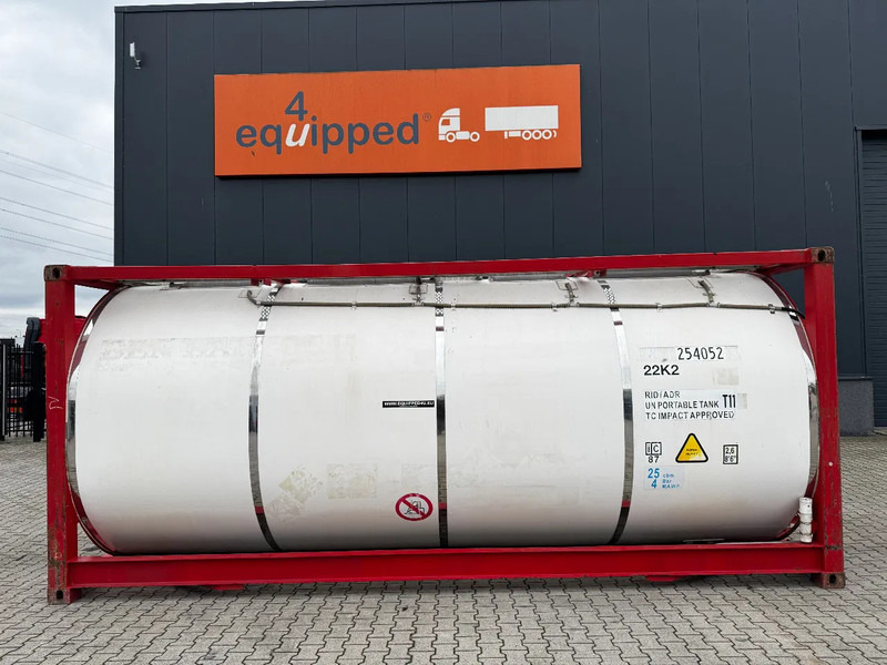 CIMC 20FT ISO, 25.080L / 1-COMP / 3 BAFFELS / T12 / 4 manholes / ADR valid until 02/2027 - Rezervoar za skladištenje: slika 2 CIMC 20FT ISO, 25.080L / 1-COMP / 3 BAFFELS / T12 / 4 manholes / ADR valid until 02/2027 - Rezervoar za skladištenje: slika 2