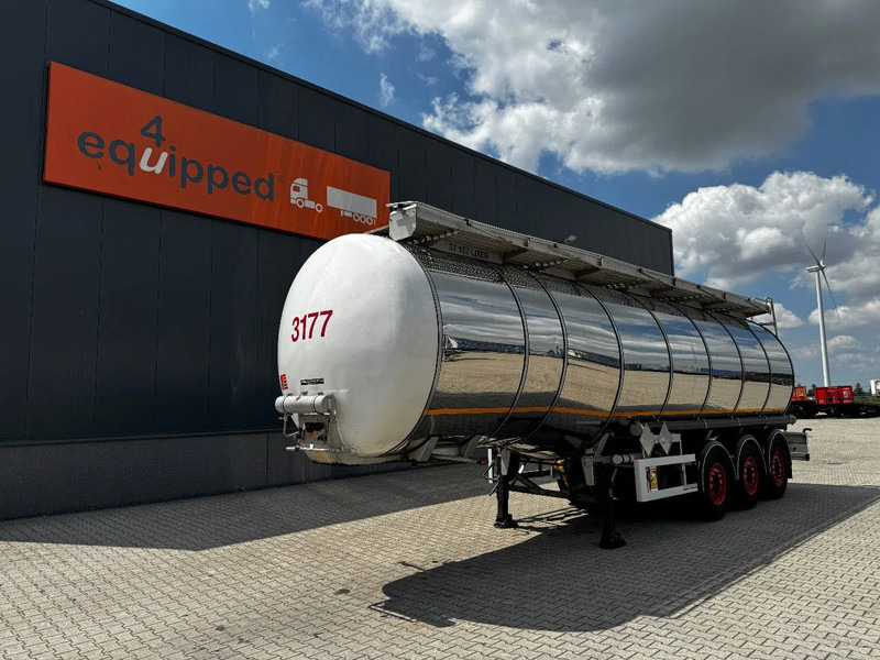 Indox 37.500L / 1-COMP /4-BAFFELS, ADR, L4BH, INOX, NL, APK 06/2026, new Saf axles - Poluprikolica cisterna: slika 1 Indox 37.500L / 1-COMP /4-BAFFELS, ADR, L4BH, INOX, NL, APK 06/2026, new Saf axles - Poluprikolica cisterna: slika 1