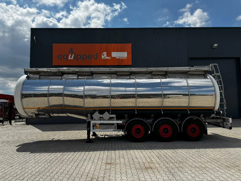 Indox 37.500L / 1-COMP /4-BAFFELS, ADR, L4BH, INOX, NL, APK 06/2026, new Saf axles - Poluprikolica cisterna: slika 2 Indox 37.500L / 1-COMP /4-BAFFELS, ADR, L4BH, INOX, NL, APK 06/2026, new Saf axles - Poluprikolica cisterna: slika 2
