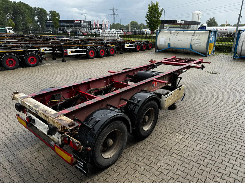 Krone 2-axle 20FT chassis, BPW + drumbrakes, airsuspension, empty weight: 3.180kg, 2x available - Poluprikolica za prevoz kontejnera/ Poluprikolica sa promenjivim sandukom: slika 3 Krone 2-axle 20FT chassis, BPW + drumbrakes, airsuspension, empty weight: 3.180kg, 2x available - Poluprikolica za prevoz kontejnera/ Poluprikolica sa promenjivim sandukom: slika 3