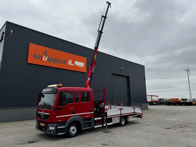 MAN TGL 8.180 Dubbele Cabine (DOKA), HMF535 K3 kraan met slechts 283 uur en 211.164km, EURO-6, oprij-platen, NL-truck, APK: 11/2025 - Kamion za prevoz automobila, Kamion sa dizalicom: slika 4 MAN TGL 8.180 Dubbele Cabine (DOKA), HMF535 K3 kraan met slechts 283 uur en 211.164km, EURO-6, oprij-platen, NL-truck, APK: 11/2025 - Kamion za prevoz automobila, Kamion sa dizalicom: slika 4