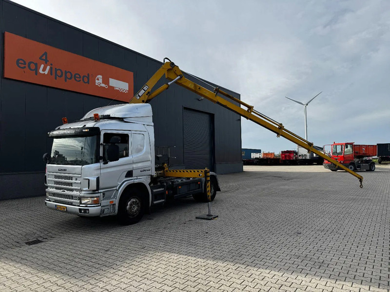 Scania P114-340 + HIAB 19-5 crane + remote / Euro-3 / 3 pedals / NL-truck / APK: 12-2025 - Kamion sa dizalicom: slika 1 Scania P114-340 + HIAB 19-5 crane + remote / Euro-3 / 3 pedals / NL-truck / APK: 12-2025 - Kamion sa dizalicom: slika 1