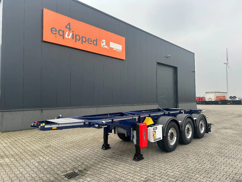 Van Hool NEW / DIRECT AVAILABLE 20FT ADR-CHASSIS, EMPTY WEIGHT: 3.300KG, DISCBRAKES, 3x available, ALU WHEELS - Poluprikolica za prevoz kontejnera/ Poluprikolica sa promenjivim sandukom: slika 1 Van Hool NEW / DIRECT AVAILABLE 20FT ADR-CHASSIS, EMPTY WEIGHT: 3.300KG, DISCBRAKES, 3x available, ALU WHEELS - Poluprikolica za prevoz kontejnera/ Poluprikolica sa promenjivim sandukom: slika 1