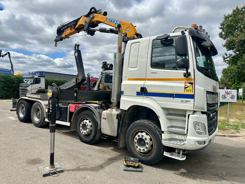 DAF CF 480 8x4 HOOKLIFT + CRANE (19m!) EFFER 205 / 6S + WINCH - RETARDER - *165.000km* - VERY NICE - Kamion sa hidrauličnom kukom, Kamion sa dizalicom: slika 1 DAF CF 480 8x4 HOOKLIFT + CRANE (19m!) EFFER 205 / 6S + WINCH - RETARDER - *165.000km* - VERY NICE - Kamion sa hidrauličnom kukom, Kamion sa dizalicom: slika 1