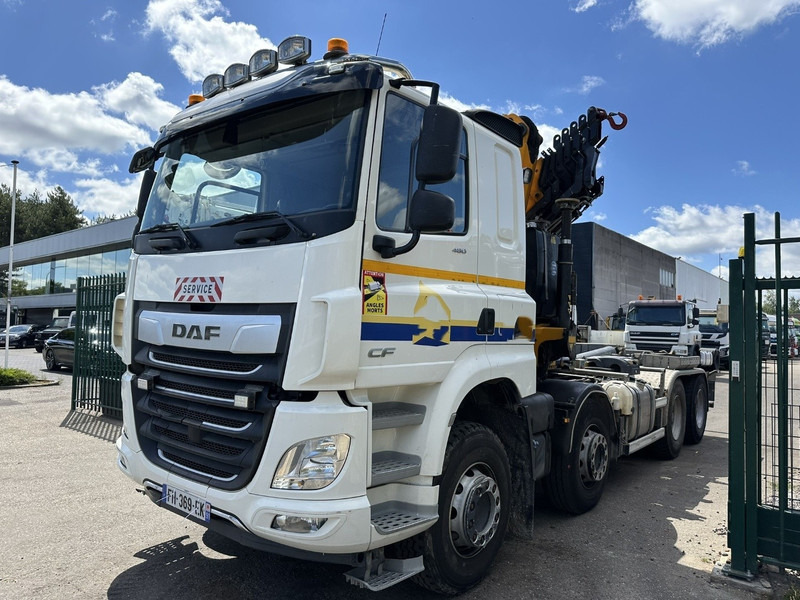 DAF CF 480 8x4 HOOKLIFT + CRANE (19m!) EFFER 205 / 6S + WINCH - RETARDER - *165.000km* - VERY NICE - Kamion sa hidrauličnom kukom, Kamion sa dizalicom: slika 3 DAF CF 480 8x4 HOOKLIFT + CRANE (19m!) EFFER 205 / 6S + WINCH - RETARDER - *165.000km* - VERY NICE - Kamion sa hidrauličnom kukom, Kamion sa dizalicom: slika 3