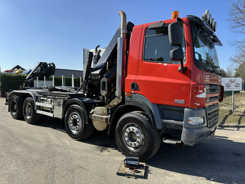 DAF CF 85.410 8x4 HOOKLIFT + CRANE HIAB 244 EP-3 HIDUO - Radio - Rotator - RETARDER - EURO 4 - BIG AXLES HUB REDUCTION - Kamion sa hidrauličnom kukom, Kamion sa dizalicom: slika 2 DAF CF 85.410 8x4 HOOKLIFT + CRANE HIAB 244 EP-3 HIDUO - Radio - Rotator - RETARDER - EURO 4 - BIG AXLES HUB REDUCTION - Kamion sa hidrauličnom kukom, Kamion sa dizalicom: slika 2