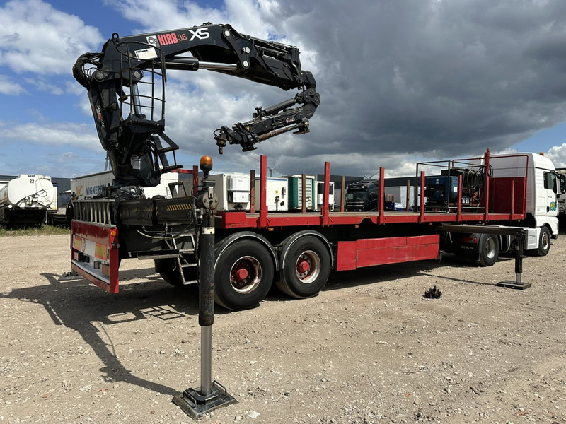 Kwb 2-AXLES PLATFORM + CRANE + HIAB 377 E-4 HIPRO + JIB 100X-3 + RADIO + ROTATOR - SAF axles - AIR SUSPENISION - BELGIAN REG. - Plato poluprikolica: slika 2 Kwb 2-AXLES PLATFORM + CRANE + HIAB 377 E-4 HIPRO + JIB 100X-3 + RADIO + ROTATOR - SAF axles - AIR SUSPENISION - BELGIAN REG. - Plato poluprikolica: slika 2