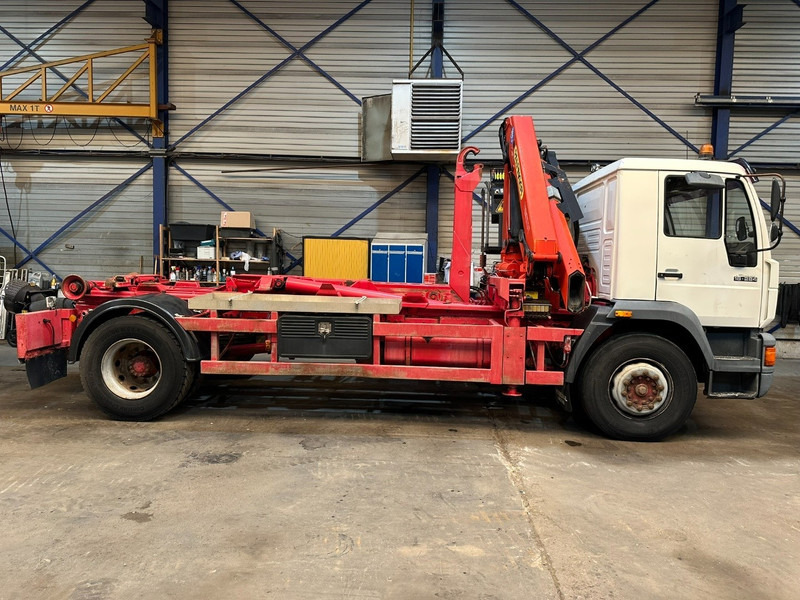 MAN 18.284 HOOKLIFT + CRANE PALFINGER PK 11001 A - STEEL SPRING / BLATT / LAMES - BE TRUCK - Kamion sa hidrauličnom kukom, Kamion sa dizalicom: slika 3 MAN 18.284 HOOKLIFT + CRANE PALFINGER PK 11001 A - STEEL SPRING / BLATT / LAMES - BE TRUCK - Kamion sa hidrauličnom kukom, Kamion sa dizalicom: slika 3