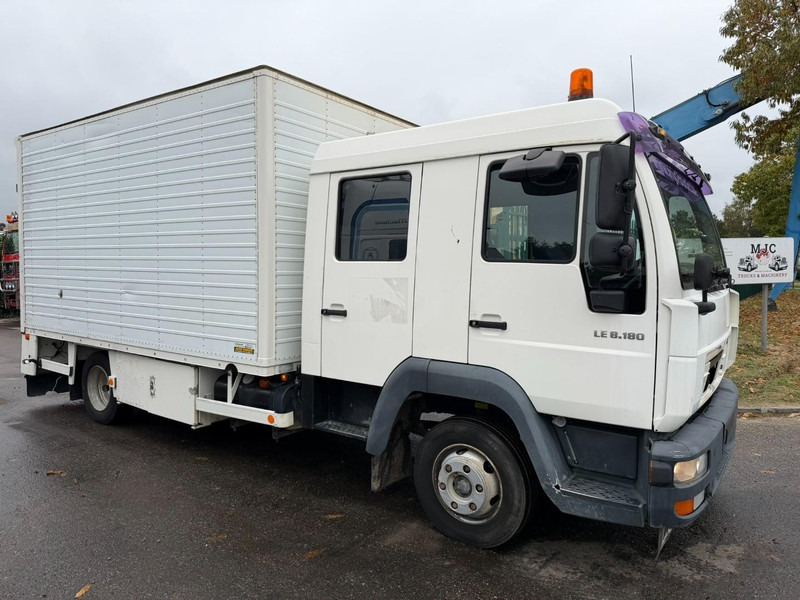 MAN LE 8.180 CLOSED BOX / KOFFER - DOKA - MANUAL GEARBOX - *248.000km* - STEEL SPRING / BLATT / LAMES - BE TRUCK - Kamion sa zatvorenim sandukom: slika 1 MAN LE 8.180 CLOSED BOX / KOFFER - DOKA - MANUAL GEARBOX - *248.000km* - STEEL SPRING / BLATT / LAMES - BE TRUCK - Kamion sa zatvorenim sandukom: slika 1