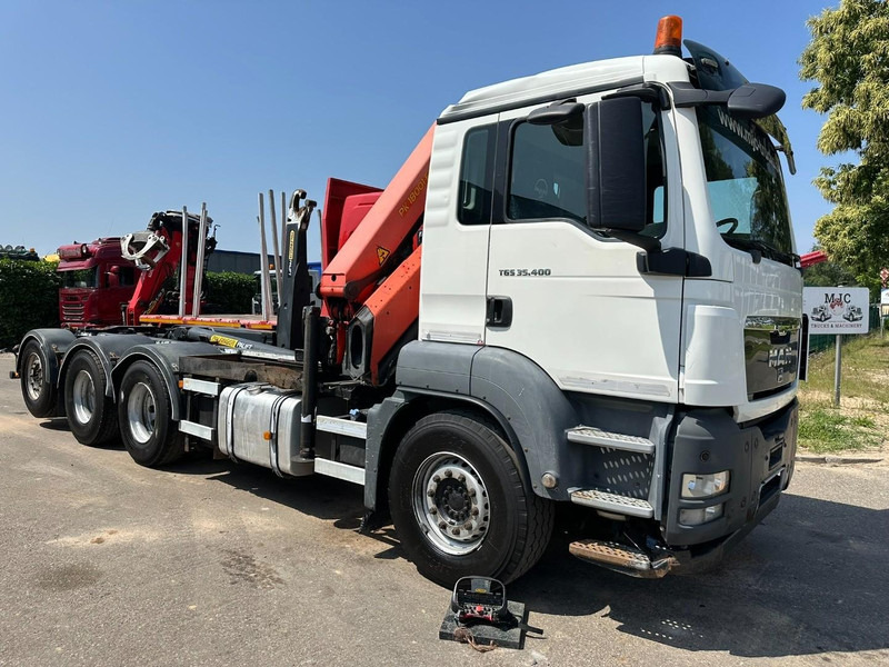 MAN TGS 35.400 8x4 TRIDEM HOOKLIFT T22 + CRANE PALFINGER PK 18001 EH + RADIO - EURO 5 - LIFT/STEERING AXLE - BE TRUCK - Kamion sa hidrauličnom kukom, Kamion sa dizalicom: slika 3 MAN TGS 35.400 8x4 TRIDEM HOOKLIFT T22 + CRANE PALFINGER PK 18001 EH + RADIO - EURO 5 - LIFT/STEERING AXLE - BE TRUCK - Kamion sa hidrauličnom kukom, Kamion sa dizalicom: slika 3