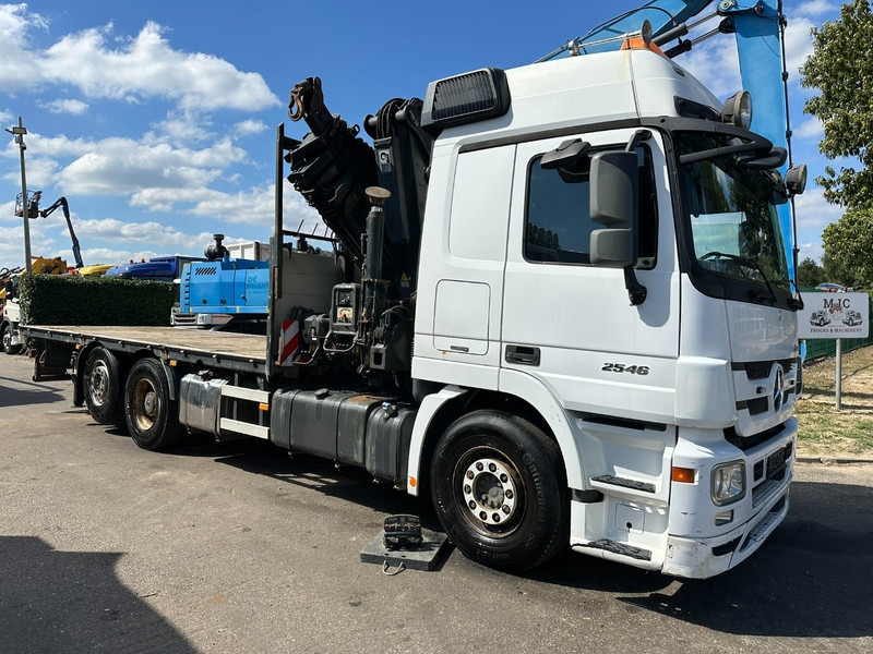 Mercedes-Benz ACTROS 2546 6x2 PRITSCHE + KRAN HIAB 422 EP-6 HIPRO - *415.000km* - PLATFORM 6m50 - LIFT AXLE - MP 3 - EURO 5 - BELGIAN PAPERS - Kamion sa tovarnim sandukom, Kamion sa dizalicom: slika 1 Mercedes-Benz ACTROS 2546 6x2 PRITSCHE + KRAN HIAB 422 EP-6 HIPRO - *415.000km* - PLATFORM 6m50 - LIFT AXLE - MP 3 - EURO 5 - BELGIAN PAPERS - Kamion sa tovarnim sandukom, Kamion sa dizalicom: slika 1