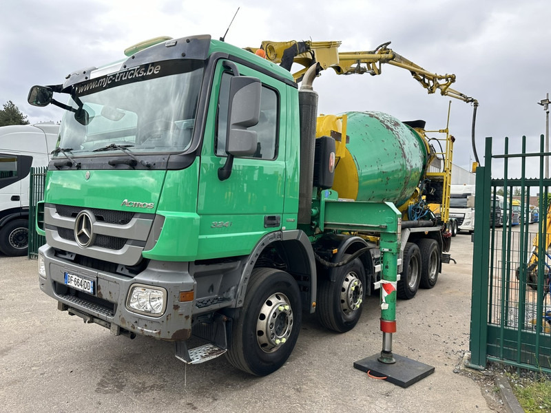 Mercedes-Benz ACTROS 3241 8x4 PUMI PM M 21-3 (21m) Putzmeister - *238.000km* / 1586H - EPS - BLADVERING / NAAFREDUCTIE - Mikser za beton: slika 4 Mercedes-Benz ACTROS 3241 8x4 PUMI PM M 21-3 (21m) Putzmeister - *238.000km* / 1586H - EPS - BLADVERING / NAAFREDUCTIE - Mikser za beton: slika 4