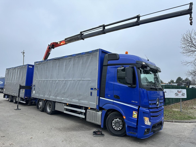 Mercedes-Benz Actros 2645 6x2 105m³ JUMBO + RETARDER + CRANE PALFINGER PK 19.001 SLD (4x) + RADIO - *FULL AIR* - FRIGO - EURO 6 - SAF AXLES - BELGIAN TRUCK - Kamion sa dizalicom: slika 1 Mercedes-Benz Actros 2645 6x2 105m³ JUMBO + RETARDER + CRANE PALFINGER PK 19.001 SLD (4x) + RADIO - *FULL AIR* - FRIGO - EURO 6 - SAF AXLES - BELGIAN TRUCK - Kamion sa dizalicom: slika 1