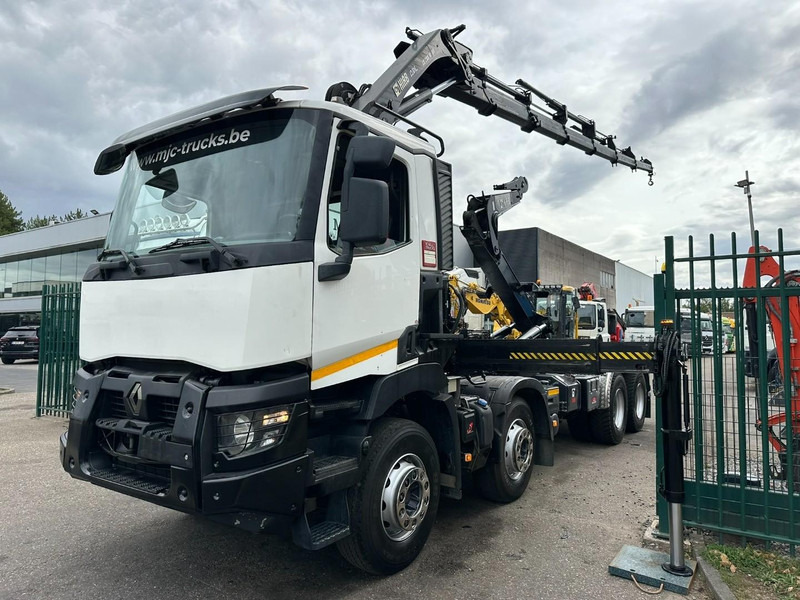 Renault C460 8x4 HOOKLIFT + (19m!) CRANE HIAB 288 E-6 HIDUO - RADIO - 5/6 F - STEEL SPRING / HUB REDUCTION - BE TRUCK - Kamion sa hidrauličnom kukom, Kamion sa dizalicom: slika 3 Renault C460 8x4 HOOKLIFT + (19m!) CRANE HIAB 288 E-6 HIDUO - RADIO - 5/6 F - STEEL SPRING / HUB REDUCTION - BE TRUCK - Kamion sa hidrauličnom kukom, Kamion sa dizalicom: slika 3