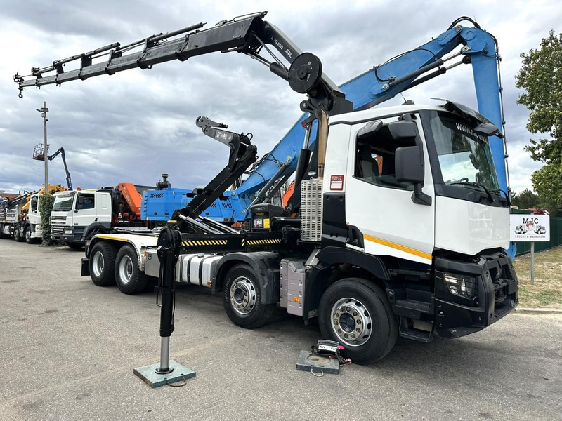 Renault C460 8x4 HOOKLIFT + (19m!) CRANE HIAB 288 E-6 HIDUO - RADIO - 5/6 F - STEEL SPRING / HUB REDUCTION - BE TRUCK - Kamion sa hidrauličnom kukom, Kamion sa dizalicom: slika 1 Renault C460 8x4 HOOKLIFT + (19m!) CRANE HIAB 288 E-6 HIDUO - RADIO - 5/6 F - STEEL SPRING / HUB REDUCTION - BE TRUCK - Kamion sa hidrauličnom kukom, Kamion sa dizalicom: slika 1