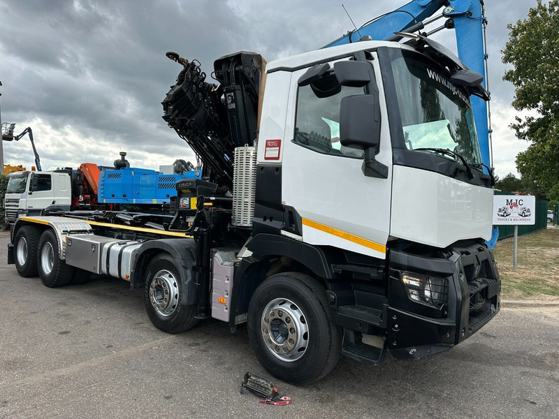 Renault C460 8x4 HOOKLIFT + (19m!) CRANE HIAB 288 E-6 HIDUO - RADIO - 5/6 F - STEEL SPRING / HUB REDUCTION - BE TRUCK - Kamion sa hidrauličnom kukom, Kamion sa dizalicom: slika 2 Renault C460 8x4 HOOKLIFT + (19m!) CRANE HIAB 288 E-6 HIDUO - RADIO - 5/6 F - STEEL SPRING / HUB REDUCTION - BE TRUCK - Kamion sa hidrauličnom kukom, Kamion sa dizalicom: slika 2