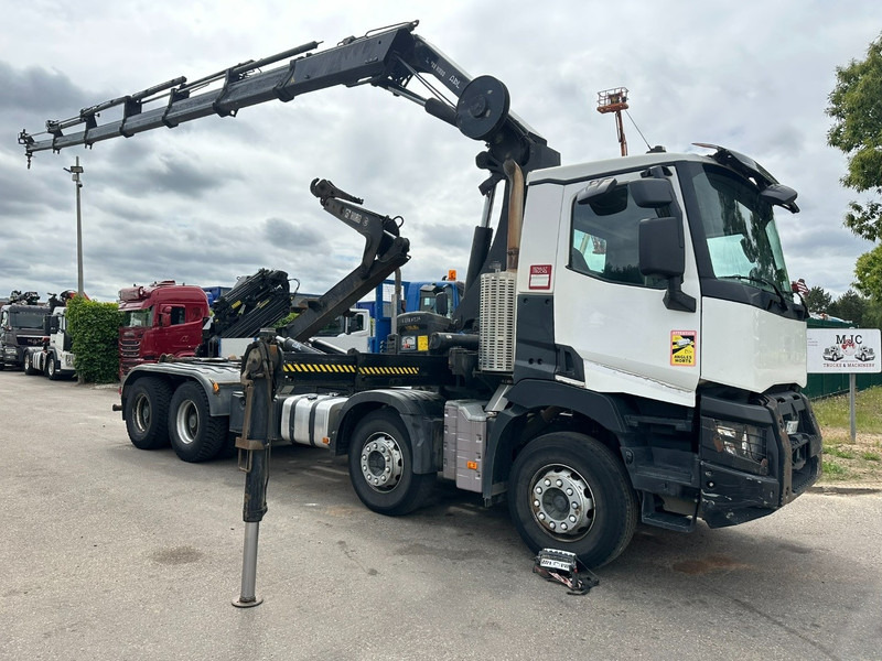 Renault C460 8x4 HOOKLIFT + CRANE HIAB 288 E-6 HIDUO - RADIO - 5/6 F - STEEL SPRING / HUB REDUCTION - Kamion sa dizalicom: slika 1 Renault C460 8x4 HOOKLIFT + CRANE HIAB 288 E-6 HIDUO - RADIO - 5/6 F - STEEL SPRING / HUB REDUCTION - Kamion sa dizalicom: slika 1