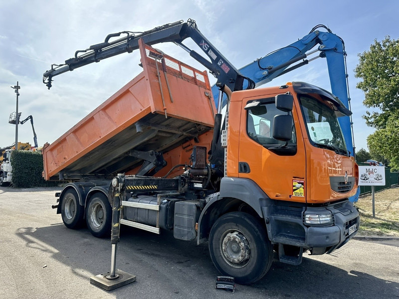 Renault KERAX 380 DXI 6x4 TIPPER + CRANE HIAB 144 B-3 - RADIO - *246.000km* - RETARDER - BORDMATIC - EURO 5 - Istovarivač, Kamion sa dizalicom: slika 1 Renault KERAX 380 DXI 6x4 TIPPER + CRANE HIAB 144 B-3 - RADIO - *246.000km* - RETARDER - BORDMATIC - EURO 5 - Istovarivač, Kamion sa dizalicom: slika 1