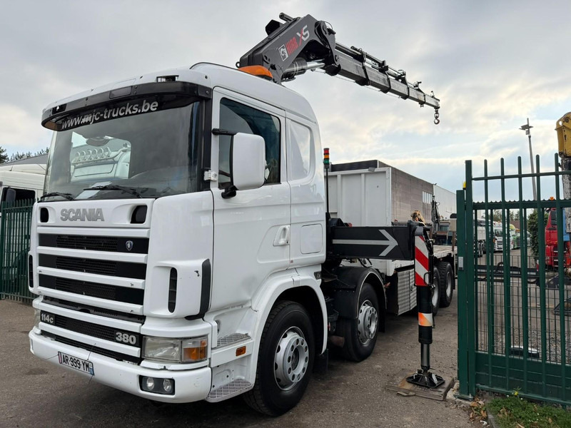 Scania 114C-380 8x4 + CRANE HIAB 700 E-5 - PLATFORM 6m80 + TWISTLOCKS - MANUAL - RETARDER - STEEL SPRING / BIG AXLE HUB REDUCTION - AP ACHSEN - Kamion sa dizalicom: slika 3 Scania 114C-380 8x4 + CRANE HIAB 700 E-5 - PLATFORM 6m80 + TWISTLOCKS - MANUAL - RETARDER - STEEL SPRING / BIG AXLE HUB REDUCTION - AP ACHSEN - Kamion sa dizalicom: slika 3