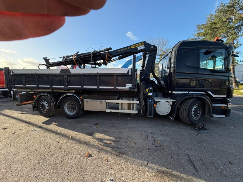 Scania G420 6x2 TIPPER + CRANE PALFINGER PK22002 C (4x) + GRABBER - LIFT + STEERING AXLE - DAMAGED CRANE - Istovarivač, Kamion sa dizalicom: slika 4 Scania G420 6x2 TIPPER + CRANE PALFINGER PK22002 C (4x) + GRABBER - LIFT + STEERING AXLE - DAMAGED CRANE - Istovarivač, Kamion sa dizalicom: slika 4