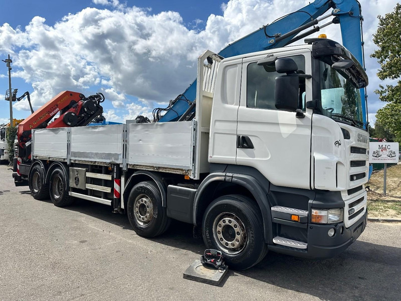 Scania R420 8x4 + CRANE PALFINGER PK44002 F (7x) + Rotator - 6m50 platform - Manual - - Kamion sa tovarnim sandukom, Kamion sa dizalicom: slika 1 Scania R420 8x4 + CRANE PALFINGER PK44002 F (7x) + Rotator - 6m50 platform - Manual - - Kamion sa tovarnim sandukom, Kamion sa dizalicom: slika 1