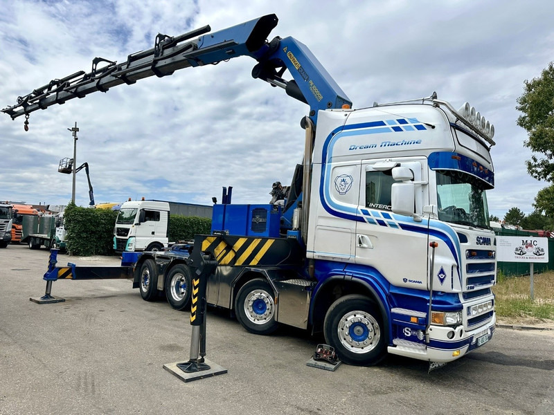 Scania R500 8x2 + CRANE 100Tm! PALFINGER PK100002 G 8x + 1 ME - RETARDER - ALCOA DURA BRIGHT - LIFT + STEERING - 5/6 HYDR F - TÜV 05/2026 - TOP CONDITION - Kamion sa dizalicom: slika 1 Scania R500 8x2 + CRANE 100Tm! PALFINGER PK100002 G 8x + 1 ME - RETARDER - ALCOA DURA BRIGHT - LIFT + STEERING - 5/6 HYDR F - TÜV 05/2026 - TOP CONDITION - Kamion sa dizalicom: slika 1