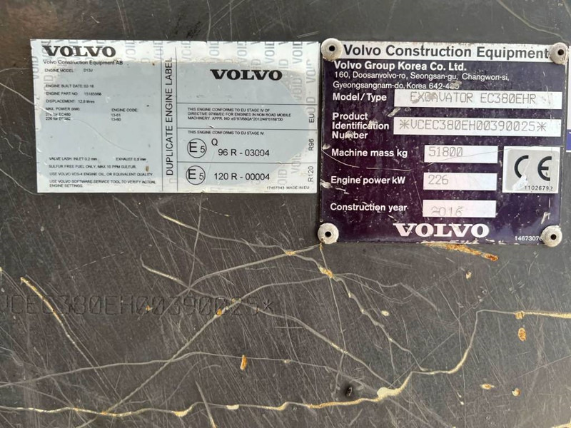 Volvo EC380E HR UHD - Bager guseničar: slika 4 Volvo EC380E HR UHD - Bager guseničar: slika 4