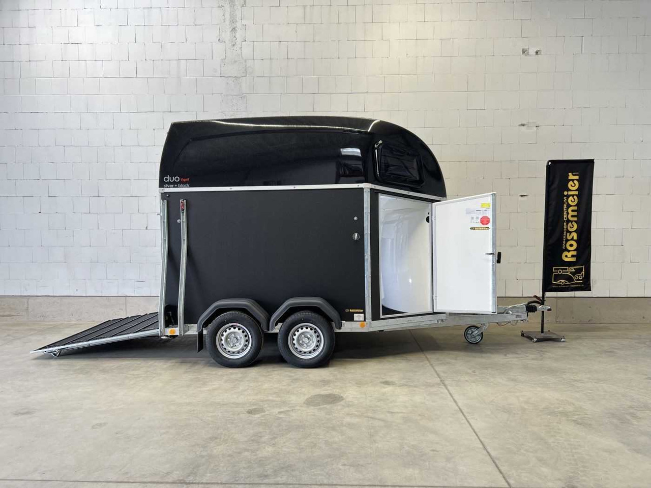 BOECKMANN Duo Esprit silv+bl SK TrS 100 Pferdeanhänger - Prikolica za konje: slika 1 BOECKMANN Duo Esprit silv+bl SK TrS 100 Pferdeanhänger - Prikolica za konje: slika 1