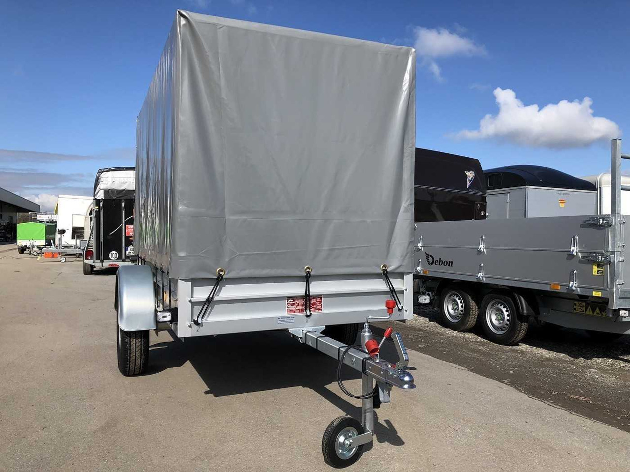 KOCH U4 mit Plane 1500 grau Kastenanhänger ungebremst - Prikolica za automobil: slika 2 KOCH U4 mit Plane 1500 grau Kastenanhänger ungebremst - Prikolica za automobil: slika 2
