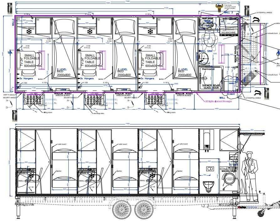 Mannschaftswagen 734 grau Mannschaftswagen - Građevinski kontejner: slika 1 Mannschaftswagen 734 grau Mannschaftswagen - Građevinski kontejner: slika 1