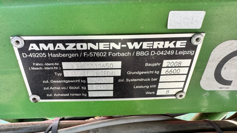 Amazone Cirrus 4001 Special - Sejalica: slika 2 Amazone Cirrus 4001 Special - Sejalica: slika 2