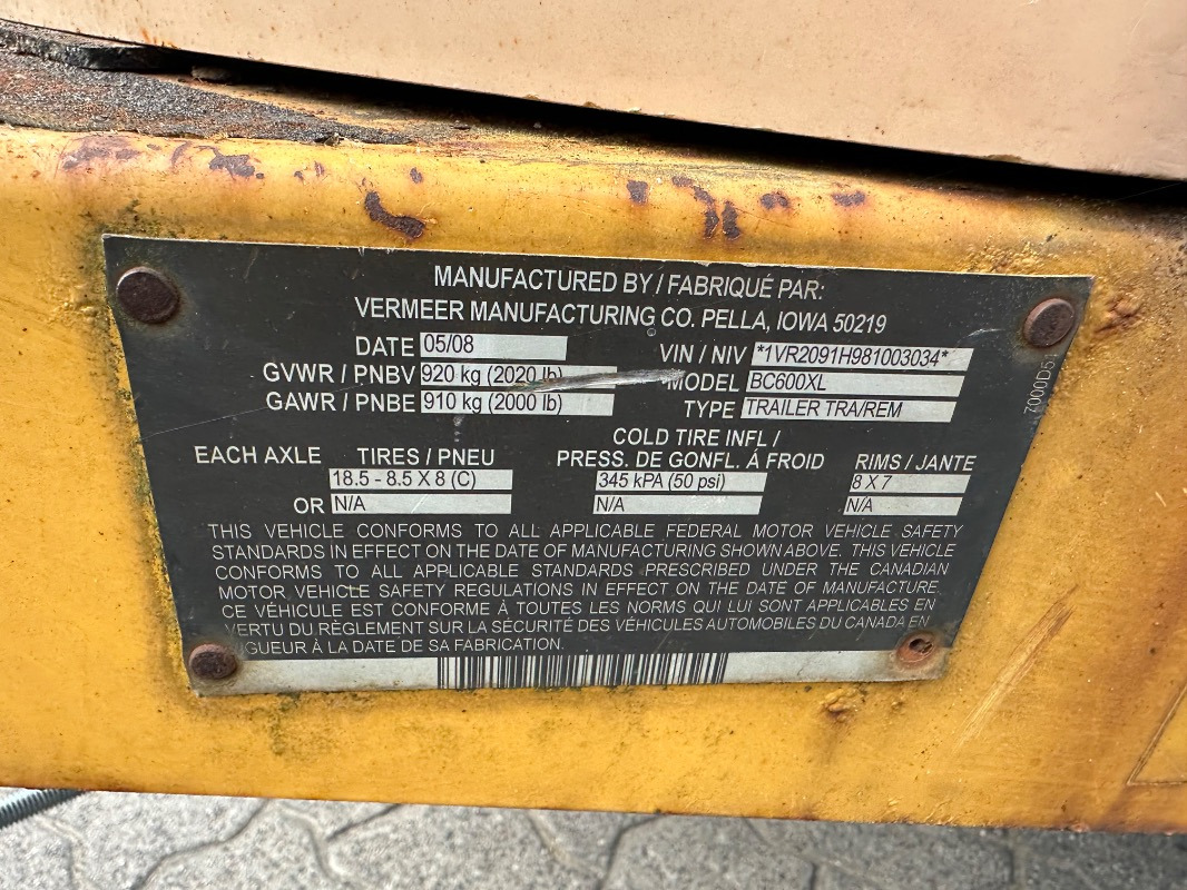Vermeer BC 600XL - Kosačica: slika 5 Vermeer BC 600XL - Kosačica: slika 5