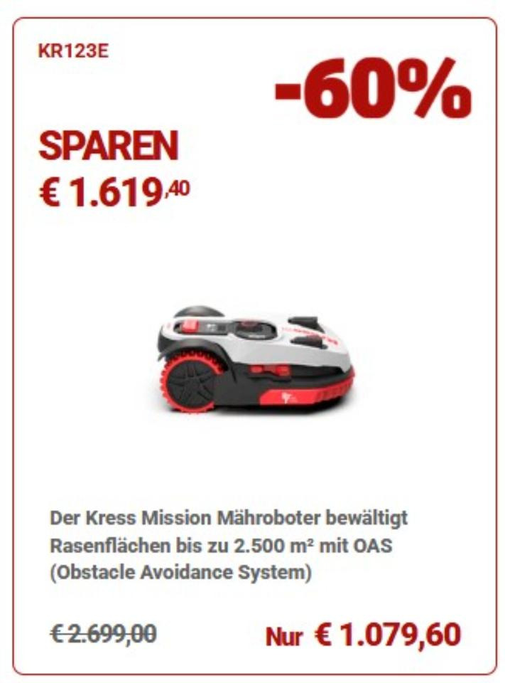 Mähroboter Kress KR123 E - Baštenska kosačica: slika 1 Mähroboter Kress KR123 E - Baštenska kosačica: slika 1