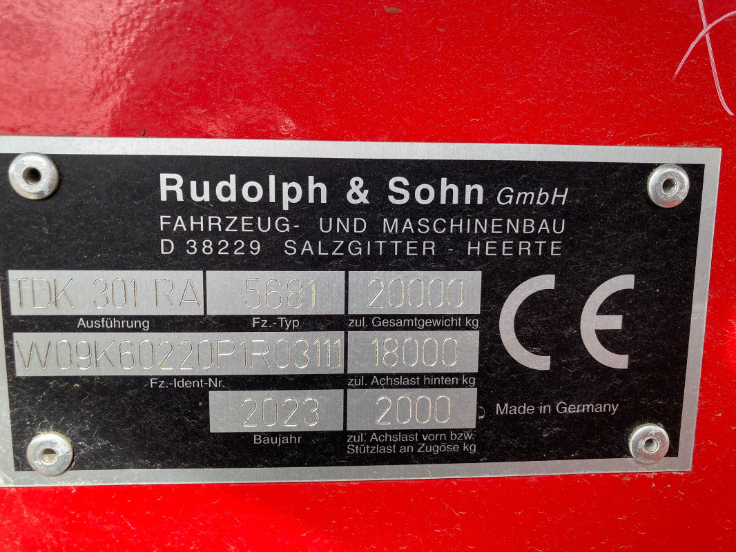 Rudolph TDK 301 RA - Traktorska prikolica za farmu/ Kiper: slika 4 Rudolph TDK 301 RA - Traktorska prikolica za farmu/ Kiper: slika 4
