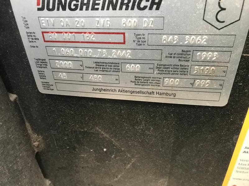 Jungheinrich vierweg zijlader ETVQ 20 - Regalni viljuškar: slika 2 Jungheinrich vierweg zijlader ETVQ 20 - Regalni viljuškar: slika 2