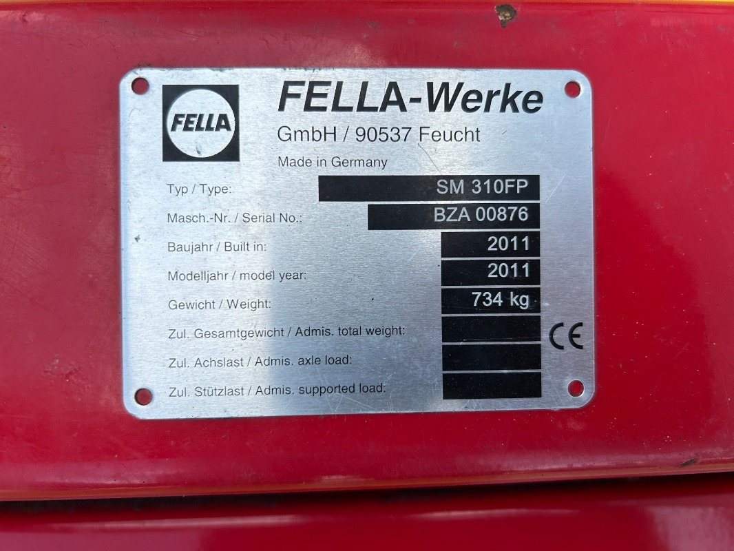 Fella SM 310 FP - Kosačica: slika 4 Fella SM 310 FP - Kosačica: slika 4