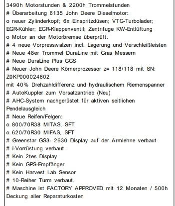 John Deere 8400i PREMIUM USED - Kombajn: slika 2 John Deere 8400i PREMIUM USED - Kombajn: slika 2