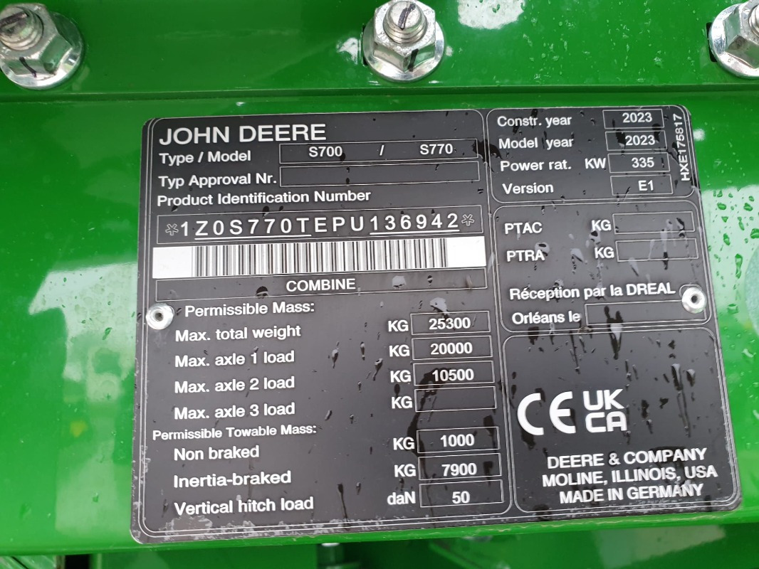John Deere S770 - Kombinovani kombajn: slika 4 John Deere S770 - Kombinovani kombajn: slika 4