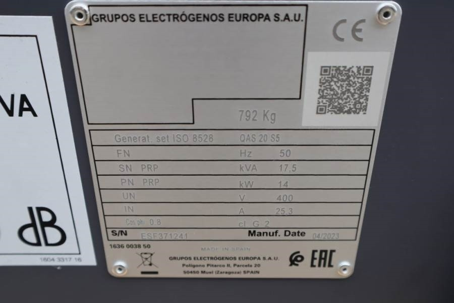 Set generatora Atlas Copco QAS 20 S5 Valid Inspection, *Guarantee! Diesel, 17: slika 13