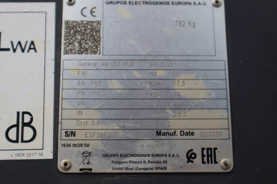 Set generatora Atlas Copco QAS 20 S5 Valid inspection, *Guarantee! Diesel, 17: slika 10