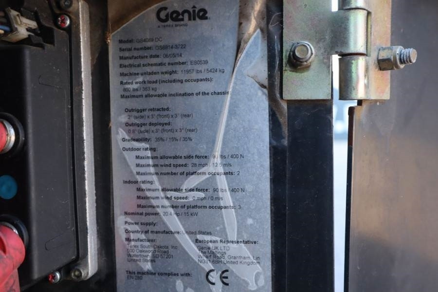 Lift u obliku makaza Genie GS4069DC Electric, 14m Working Height, 363kg Capac: slika 8
