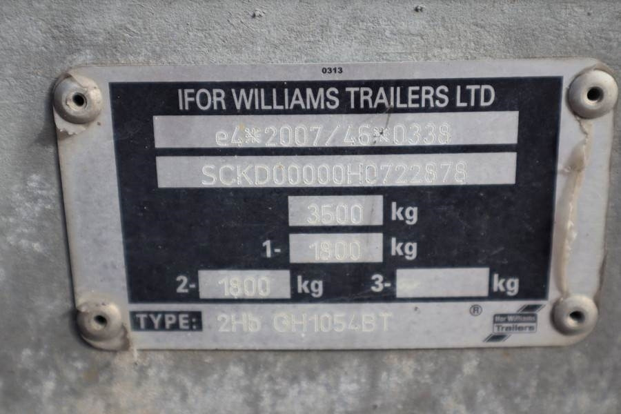 Ifor Williams WILLIAM 2HB 2 Axel Trailer, 2.856 kg Capacity, Inc - Prikolica za automobil: slika 5 Ifor Williams WILLIAM 2HB 2 Axel Trailer, 2.856 kg Capacity, Inc - Prikolica za automobil: slika 5