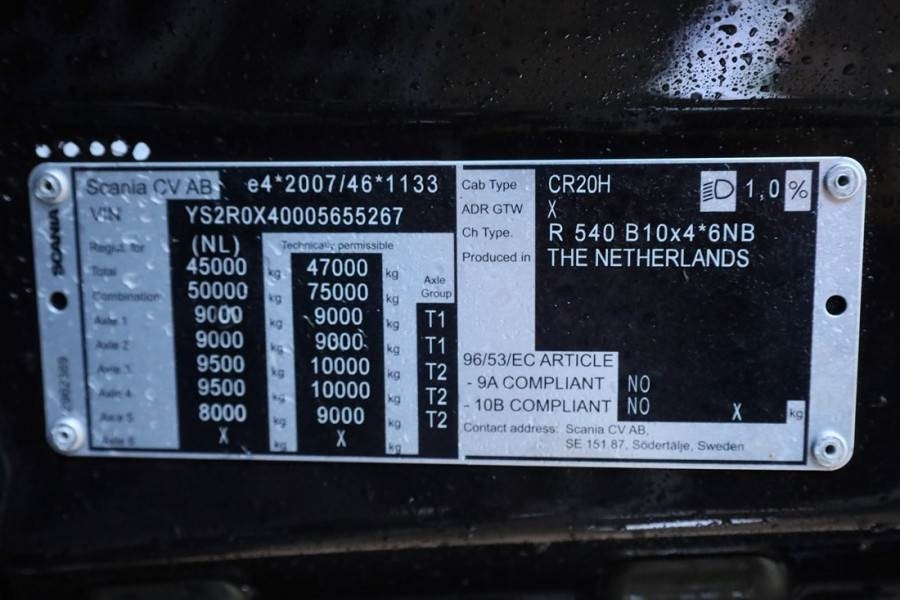 Autokran za sve terene Scania R540 B10x4 With CORMACH 150tm Crane Valid inspecti: slika 7