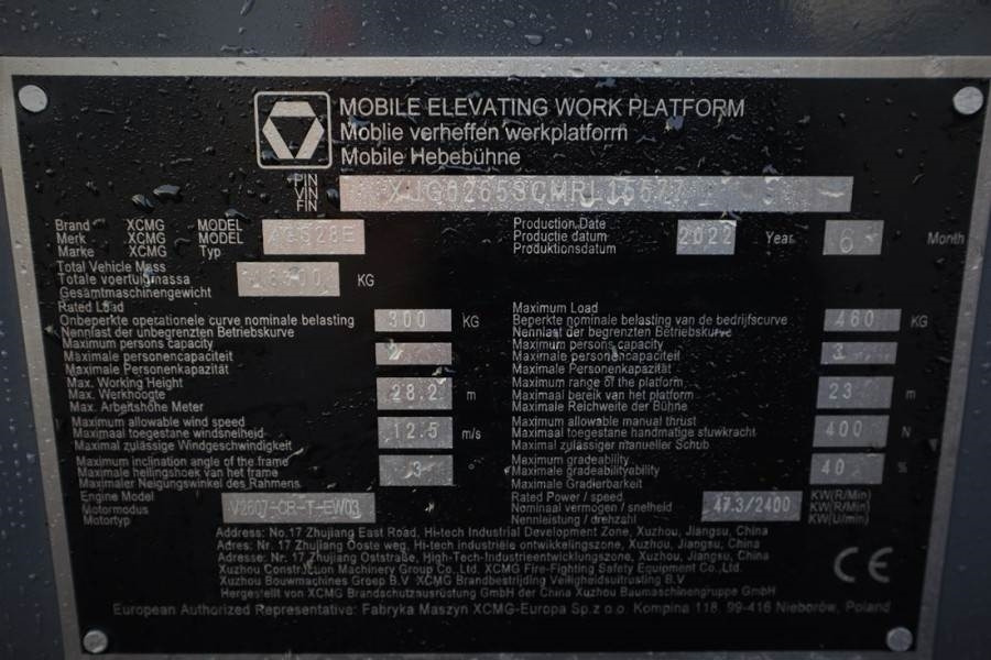 XCMG XGS28E Valid inspection, *Guarantee! Diesel, 4x4 D - Teleskopska platforma: slika 5 XCMG XGS28E Valid inspection, *Guarantee! Diesel, 4x4 D - Teleskopska platforma: slika 5