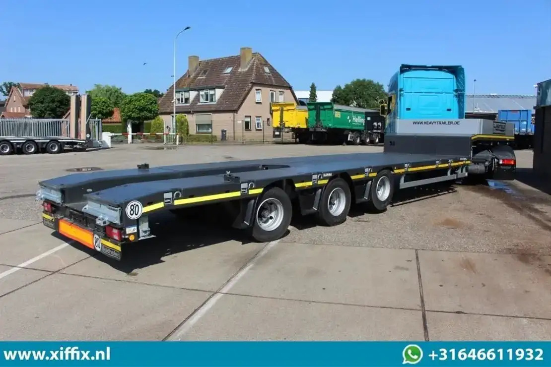 Goldhofer TE Huur 3-ass. Uitschuifbare semi dieplader / Naloop gestuurd - Niska poluprikolica za prevoz: slika 3 Goldhofer TE Huur 3-ass. Uitschuifbare semi dieplader / Naloop gestuurd - Niska poluprikolica za prevoz: slika 3