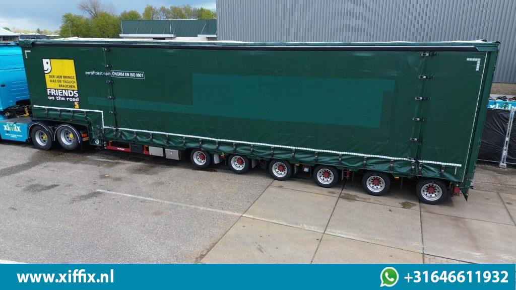 Meusburger 6-ass. Semi dieplader met elektische huifopbouw / 3x naloop gestuurd - Niska poluprikolica za prevoz: slika 2 Meusburger 6-ass. Semi dieplader met elektische huifopbouw / 3x naloop gestuurd - Niska poluprikolica za prevoz: slika 2