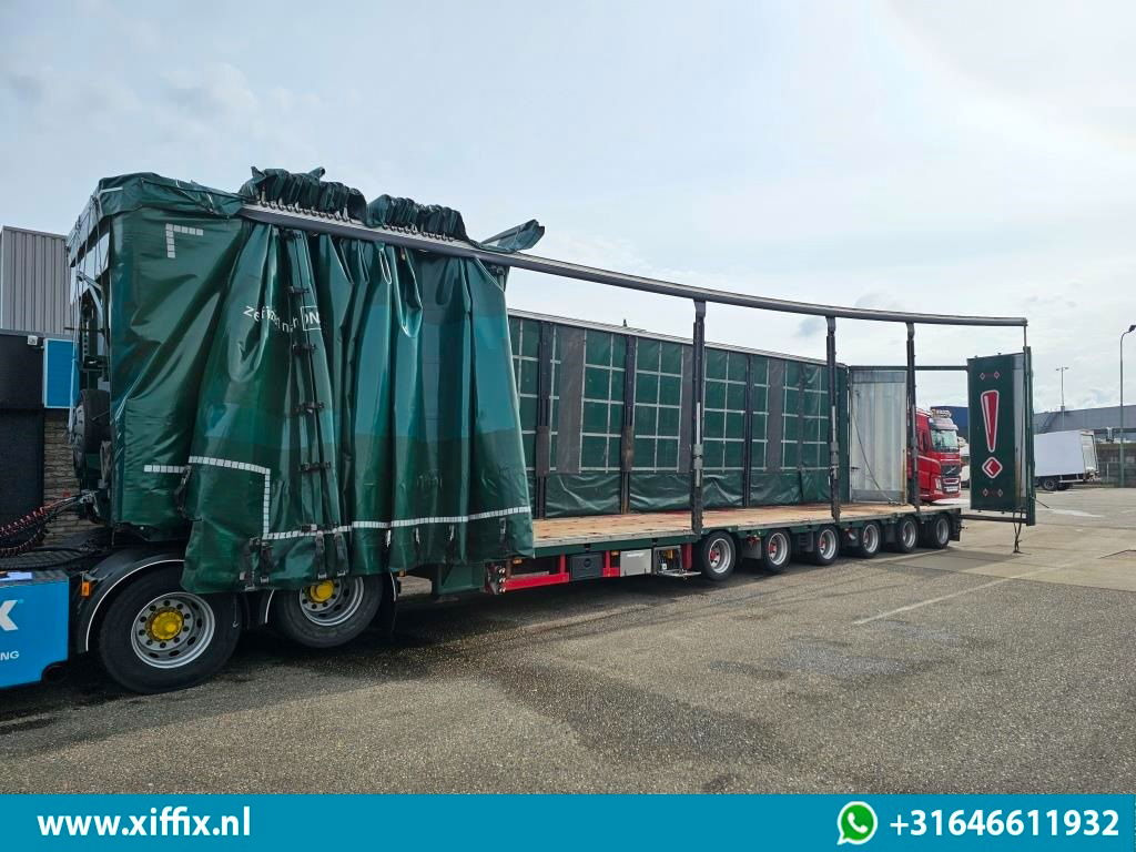 Meusburger 6-ass. Semi dieplader met elektrische huifopbouw / 3x naloop gestuurd - Niska poluprikolica za prevoz: slika 4 Meusburger 6-ass. Semi dieplader met elektrische huifopbouw / 3x naloop gestuurd - Niska poluprikolica za prevoz: slika 4
